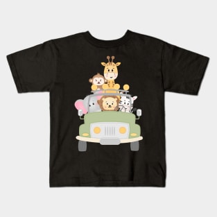 zoo animals safari gift Kids T-Shirt